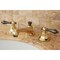 Kingston Brass NS4466AL 8" Widespread Bathroom Faucet, Brass/Black Stainless Steel NS4466AL - alternate 3